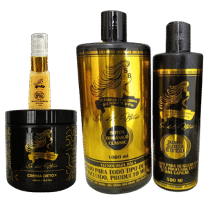 Combo Botox orgánico clásico 1 Litro y shampoo dilatador de cutícula 500 ML + Crema detox + Regalo Sérum 40 ML